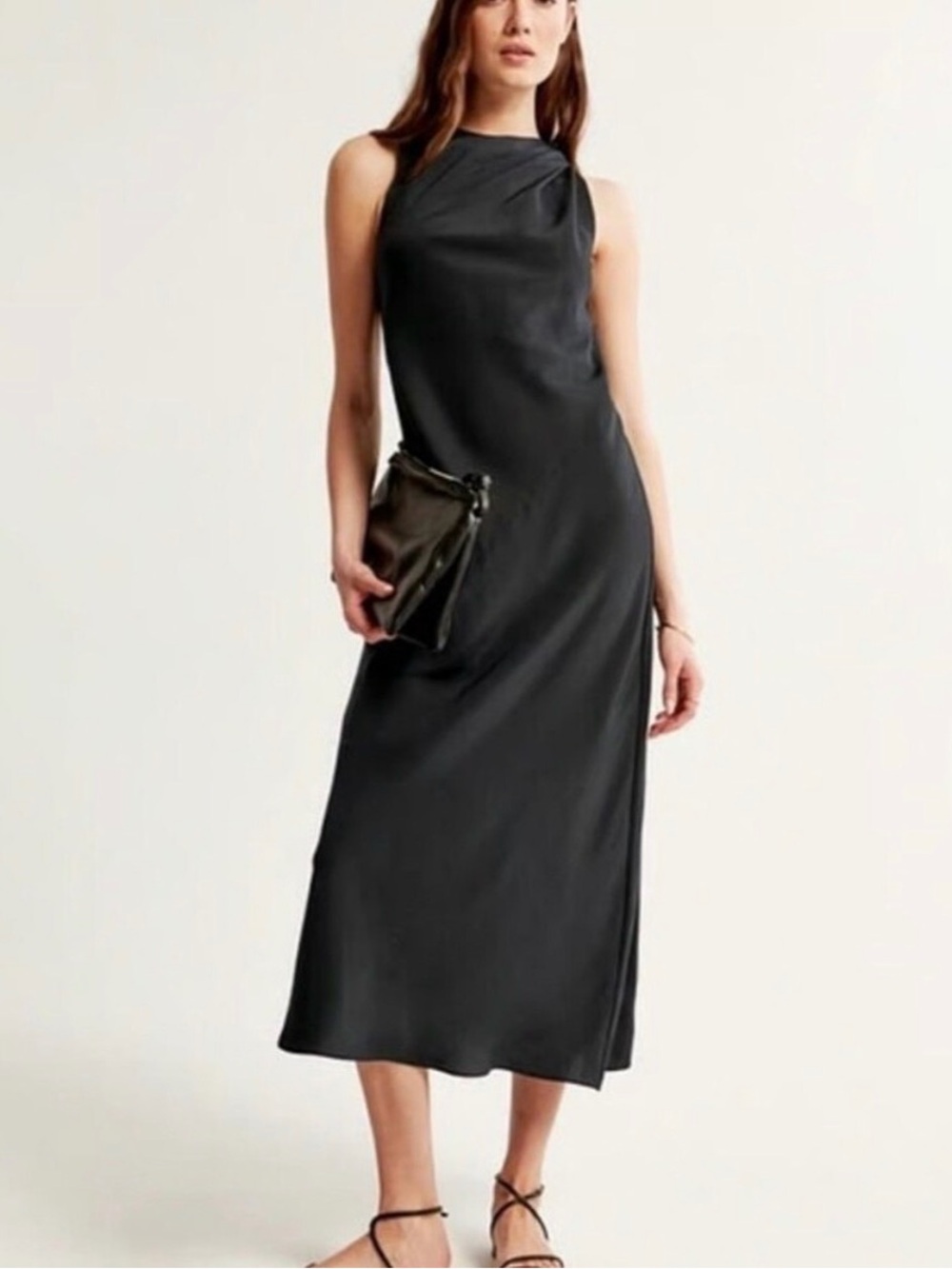 Abercrombie & Fitch Dresses | High Neck Column Midi Dress.